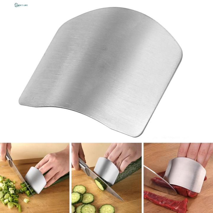 Kitchen Cut Finger Protector Tool Stainless Steel Finger Guard Safe Vegetable Cutter Hand Guard Tool for Kitchen Cut Finger Protector Gadget