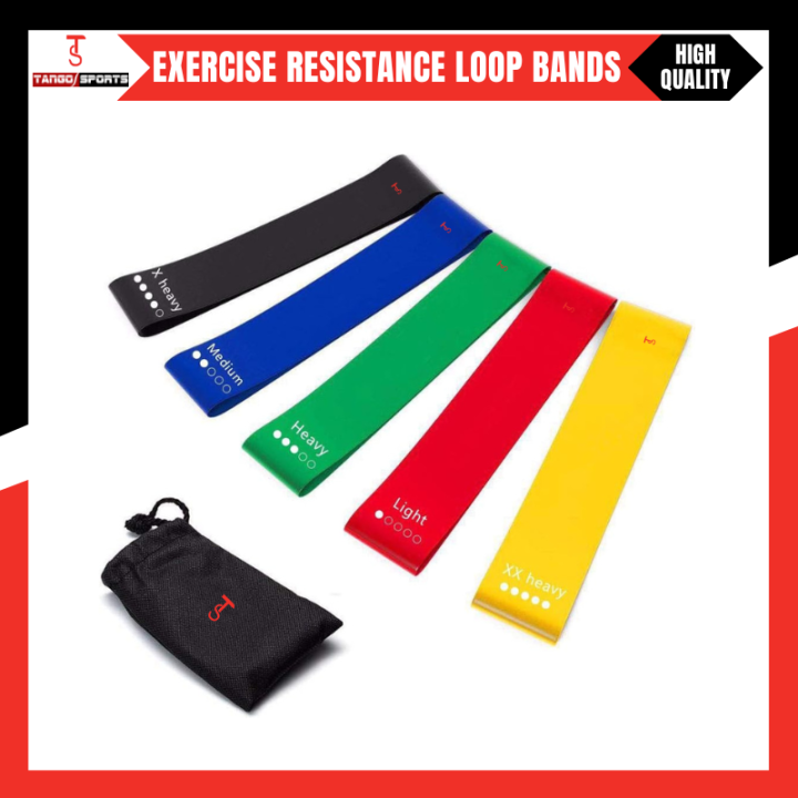 Loop band , 5 color Yoga Resistance Rubber Bands, Resistance band pack of 5, leg loop bands. loop bands, thera bands, stretch band,  Elastic Bands Fitness