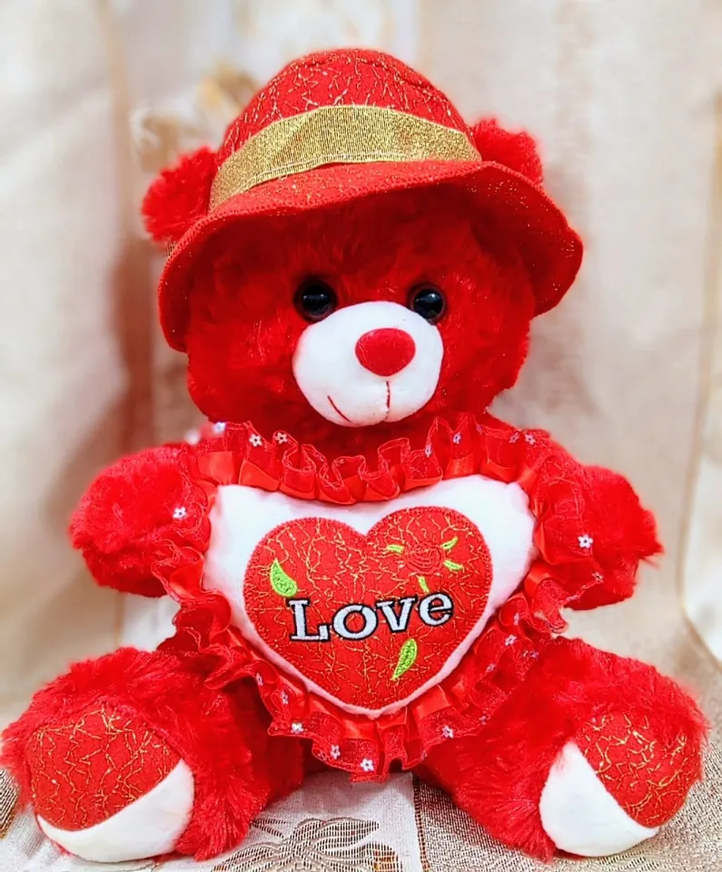 Giant Soft Red Love Heart Teddy Bear Cute Soft Plush Toy Stuff