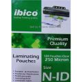 NID 250M 100pcs Lamination Pouches N-ID 250 Microns Lamination Pouch Hard Binding Card Pouch Laminating Pouch NID N.I.D.. 