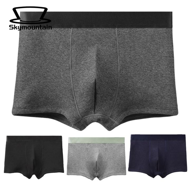 Elastic Waist Men Boxers Cozy Hygienic Men's Winter Underwear Plush Waistband Soft Warm U Convex Boxers Ideal for Southeast Asian Buyers Men Boxer Briefs