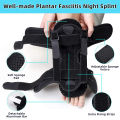 Plantar Fasciitis Night Splint Adjustable Foot Drop Orthopedic Brace Achilles Tendonitis Pain Relief Comfortable Plantar Brace. 