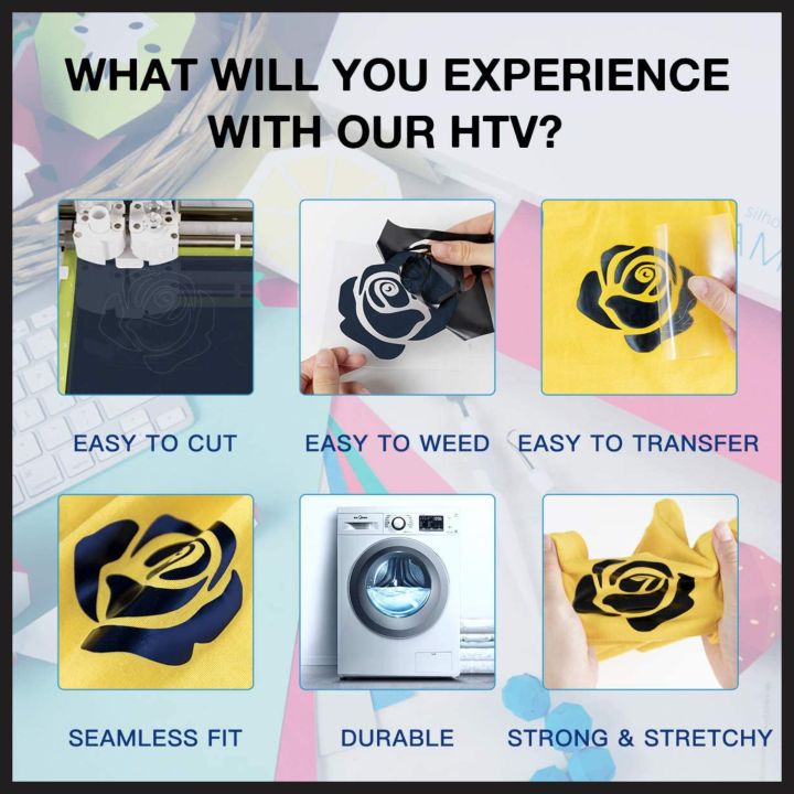 Best%20Quality%20Heat%20Transfer%20Vinyl%20HTV%20,%20Black%20Vinyl%201%20Sheet%2010"%20x%2036%E2%80%9D%20for%20Iron%20On%20T-Shirts%20-%20Image%203