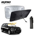 Car Windshield Sun Shade Umbrella, Foldable Sunshades Umbrella to Block UV Rays, 360° Rotation Bendable Handle Sun Visor Protector for Front Windshield. 