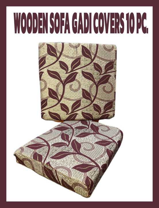 Export Wooden Sofa Cushions Covers gadi cover 10 pieces