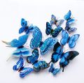 3D Butterfly Wall Stickers Decoration Magnet Butterflies Wall Sticker on the wall DIY 3D PVC 12 Pcs. 