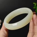 Outer Mongolia Bracelet White Jade Greenish White Jade Bracelet High Imitation Hetian Jade Qinghai Nephrite Special for Stall Gift Factory. 