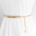 Fashion Women Belt Simple Chain Lady High Waist Gold Belts Waistband For Girls Party Jewelry Dress Metal Chain Belt GM133. 