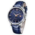 Star King （STARKING） Men's Watch Simple Blue Automatic Mechanical Watch Waterproof Men's Watch. 
