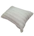 Bed Pillow Cover White 2 Pcs Cotton Decorative Lattice Pattern Pillow Cushions Super Soft 19 x 29 Inch. 
