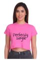 Perfactly Single Croptop tshirt for women. 