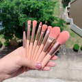 Makeup Brush Set - 8 Piece Make Up Brushes Kit With Pouch. 
