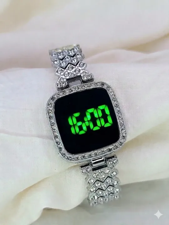 Diamond%20Digital%20Touch%20Screen%20LED%20Watch%20For%20Girls%20With%20Bracelet%20-%20Wrist%20Watches%20in%20Round%20and%20Square%20Dial%20For%20Women's%20With%20Diamond%20Stainless%20Steel%20Chain%20-%20Ladies%20Silver%20Jewellery%20Watches%20-%20Image%207