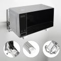 Microwave Oven Stand With 2 Hooks - 304 Stainless Steel Wall Mounted Microwave Oven Bracket Rack Shelf - Folding Wall Mount Rack for Microwave Kitchen Organizer / Microwave Oven Rack Shelf / Microwave Oven Storage Rack / Folding Wall Bracket for Microwave. 