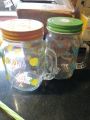 Mason Jar with Handle & Straw 450 ml. 
