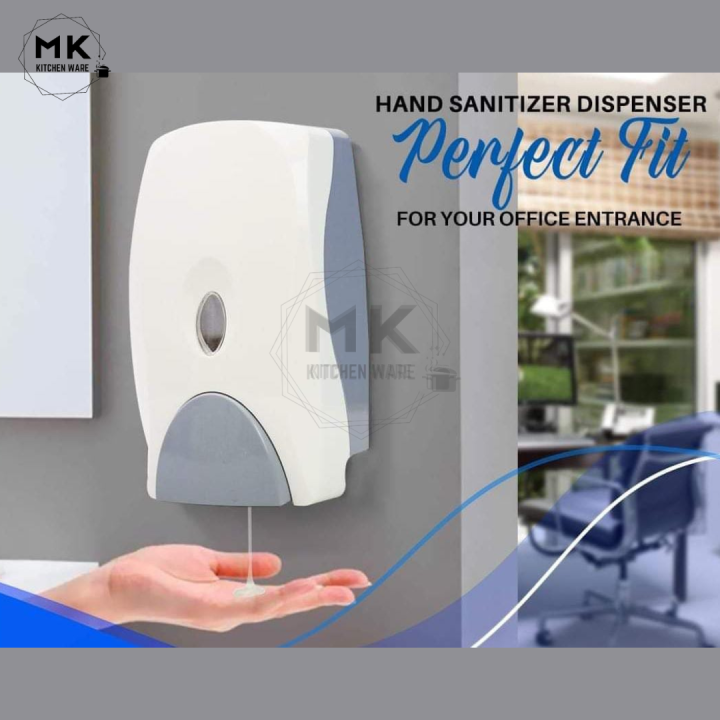 Soap Dispenser, HiClean 800ml Manual Soap & Sanitizer Dispenser – Wall-Mounted Liquid Hand Soap & Sanitizer Dispenser for Bathroom, Kitchen, Office & Hotel Use
