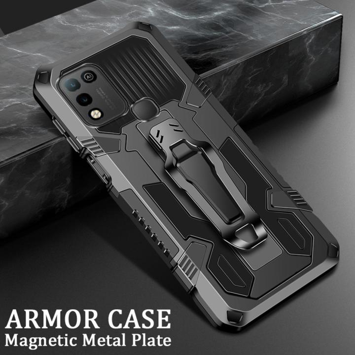 CasingLee for Infinix Hot 10 Play Case Military Protector Rugged Shield Silicone Hard armor Back Cover for Infinix Hot10 Play case cover