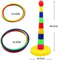 Ring Toss Game - Kids Ring Tower Quoits Game Indoor Sports and Games. 