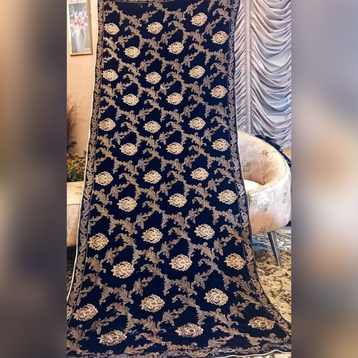Heavy Embroidered Velvet Shawls