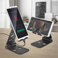 Aluminum Mobile Stand Universal Desk Phone Holder with Anti Slip Base for Smartphones. 