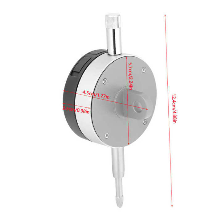 Range 0-12.7mm/0.5" Gauge Digital Dial Indicator 0.01mm/0.0005"