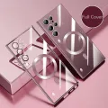 Plating Magnetic Wireless Charging Case For Samsung Note 10 Samsung Note 10+ Plus Note 10 Pro Shockproof Transparent Lens Glass Cover Soft Silicone Tpu 2024 new design new year gift. 