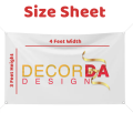 Personlized Panafle PVC Banner Print | Size: 4x3 Feet (48x36 Inches). 