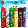 Air Freshener Red Rose | Ocean Breeze | Jasmnine | Aseel | Gold Allure Pack of 6 300ml Big Bottle House Care Room Spray Imported High Quality Deal Offer Fresh Scent Fragrance | Wash Room Bath Room Easy to use | Office Room | Car Air Freshener | Hotel Room. 
