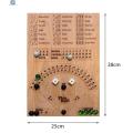 Childrenworld Baseball Dice Game Board Wooden Baseball Dice Board Game Fun Family Night Marble Game with Strategy Chance for All Ages Popular Family Game in Asia Chance Baseball Game. 