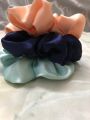 Premium Silk Satin Scrunchies - Pack of 3 Elastic Hair Bands for Girls, Soft & Durable. 