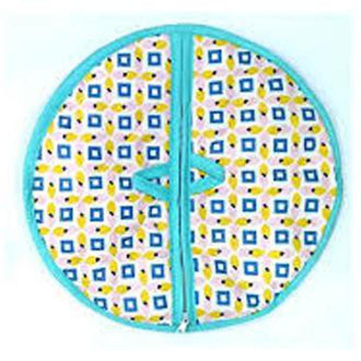 kkrProducts Printed Cotton Roti Basket - Circle