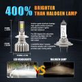 Infitary Mini LED Car Headlights Bulbs H7 For Auto Fog Lamp H4 H11 H8 HB4 H1 H3 HB3 9006 9007 H13 72W 12000LM 6500K Kits Bright. 