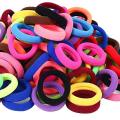 Pack Of 25 Ponies Hair Ties / Pony / Colorful ponies For girls Hair Ties for Women - rubber bands for hair，No damage and seamless hair band， Ponytail holder, pure cotton hair accessories， elastic hair bands for women and girls hair. 