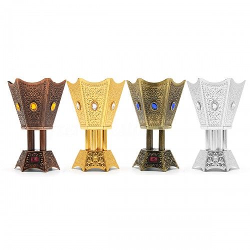 Electric Incense Burner / Bakhoor Burner ( Metal - Six Corner Style )