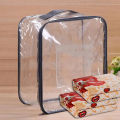 New Waterproof cloth storage bag Pvc Clear Transparent Dustproof Blanket bag organiser bedsheet packing bags baby diaper bag and accessories backpack blanket cover outdoor Travel bag. 