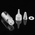 10-200ml Clear Empty Dropper Bottle with Cap Plastic Nozzle Dropper Caps. 