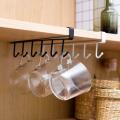 Mug Holder Under Cabinet Hanging Hook Holder for Mugs, Coffee Cups and Kitchen Utensils Storage Rack Organizer Hooks. 