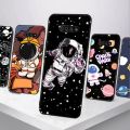 For LG K51 K51S Astronaut Cartoon Case Phone Cover Silicone Soft TPU Back Cover For LG K51 LGK51 Case Bumper For LG K 51 S Capas. 