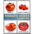 Qty 40+ Tomato Seeds 4 Varieties Vegetable Kitchen Gardening. 