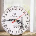 Vintage Wooden desk Clock Shabby Chic Rustic Kitchen Home. 