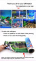 PVC Double Side Aquarium Background size 1.5x4 feet Poster Decoration Fish Tank Wall Lanscaping Decorative Background Poster. 