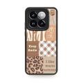 funny heat dissipation Phone Case For Xiaomi14 Pro anti-fall airbag texture soft case youth imitation leather Cartoon. 