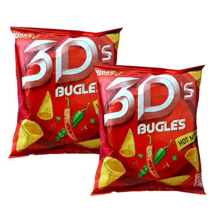 3D BUGLES SNACKS | HOT N SPICY