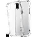 iPhone X Transparent Back Cover with Anti-Crash Protection Edges. 
