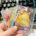 Set Pokemon Card Sleeves Hard Cards Slab Grade Stands Star Protector Case Acrylic Plastic Clear Game Holder Storage Kid Toy Gift. 