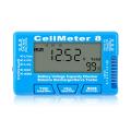 1 Piece 8 Digital Battery Capacity Checker Controller Tester Voltage Tester for Li-Ion NiMH Nicd Cell Meter Blue. 