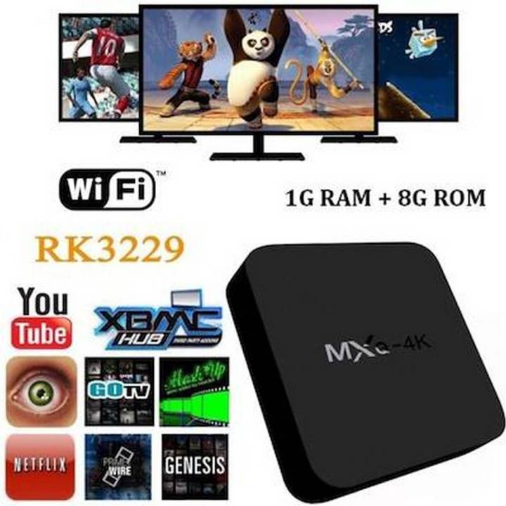 New Model Smart Android TV Box MXQ 4K Quad Core 1GB Ram 8GB HDD With Remote Google Play Store HDMI WIFI LCD LED TV Device Watch   Torrent Movies Cartoons PC Games DVD Blu Ray