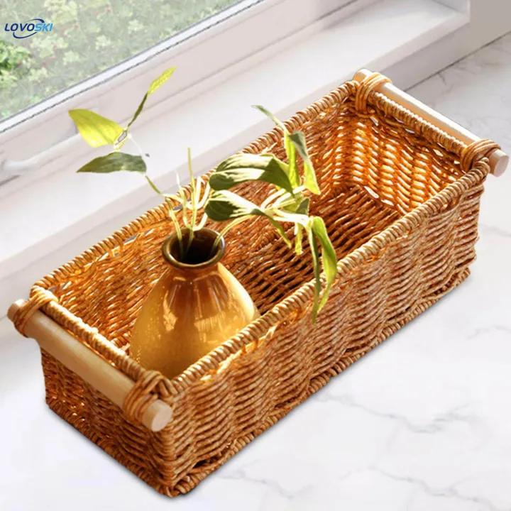 Imitation%20Rattan%20Storage%20Basket%20Woven%20Baskets%20for%20Coffee%20Table%20Bathroom%20Home%20-%20Image%208