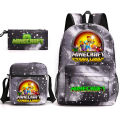 2022 Top Games: Minecraft, Creeper, Backpack, Pencil Case, Shoulder Bag, Three-Piece School Bag. 