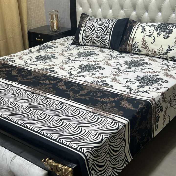 Bed%20Sheet%20Crystal%20Cotton%20Double%20Bed%20Sheet%20Set-3Pcs%20-%20Image%203